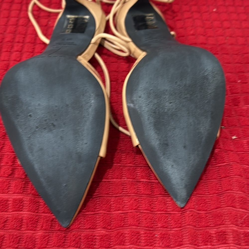 Black suede studio Bianca Sandal in Porcini Patent leather size 38.5/8.5 - Picture 7 of 9